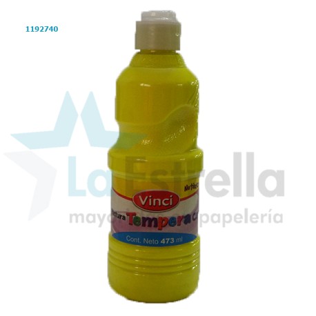 PINTURA P/CARTEL VINCI TEMPERA FLUO AMARILLA 473 ML /12