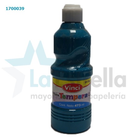 PINTURA P/CARTEL VINCI TEMPERA TURQUESA 473 ML /12