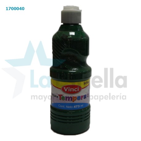PINTURA P/CARTEL VINCI TEMPERA VERDE 473 ML /12