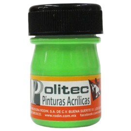 PINTURA POLITEC LINEA 500 METALICOS VERDE C/20 ML 533