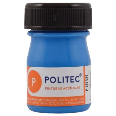 PINTURA POLITEC LINEA 800 FLUORESCENTE AZUL C/100 ML 805