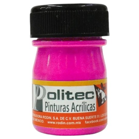 PINTURA POLITEC LINEA 800 FLUORESCENTE MAGENTA C/100 ML 807