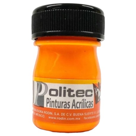 PINTURA POLITEC LINEA 800 FLUORESCENTE NARANJA C/100 ML 803