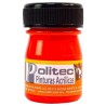 PINTURA POLITEC LINEA 800 FLUORESCENTE ROJO C/100 ML 802