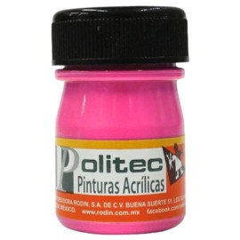 PINTURA POLITEC LINEA 800 FLUORESCENTE ROSA C/100 ML 806