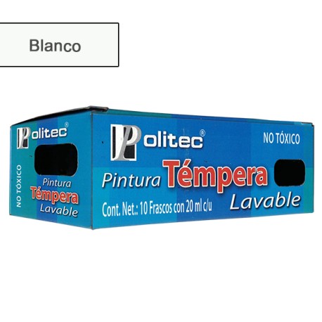 PINTURA POLITEC P/CARTEL 20 ML BLANCO LETREROS 72 /20