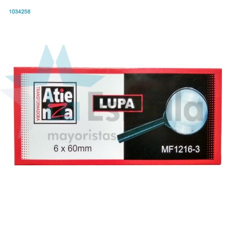 LUPA CON ARO PLASTICO ATIENZA DE 60 MM MF 1216 03 /24/240