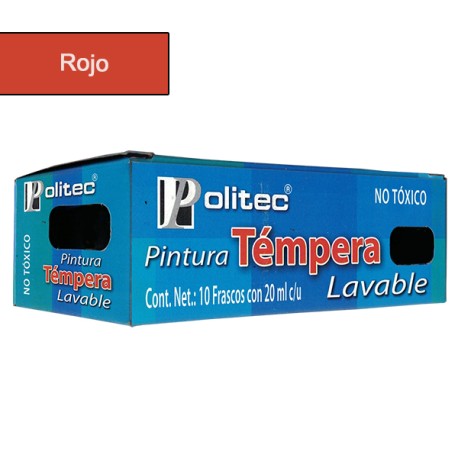PINTURA POLITEC P/CARTEL 20 ML ROJO 54 /20
