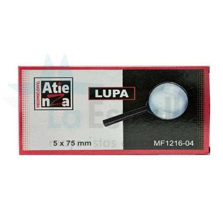 LUPA CON ARO PLASTICO ATIENZA DE 75 MM MF 1216 04 /24/120