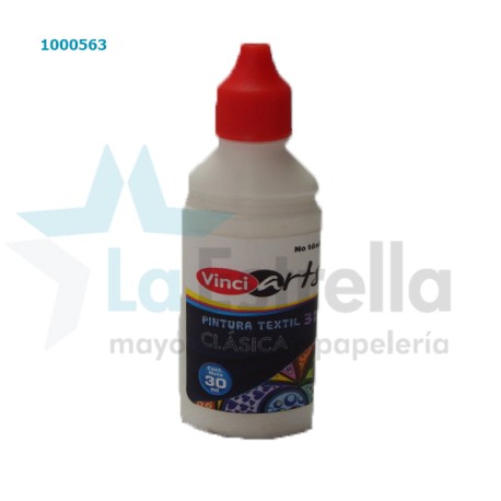 PINTURA TEXTIL VINCI BLANCO 30 ML /48