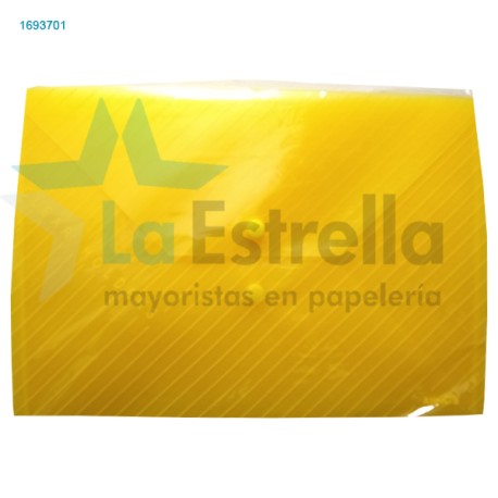 SOBRE PLASTICO ATIENZA C/BROCHE T/C AMARILLO C330 /5