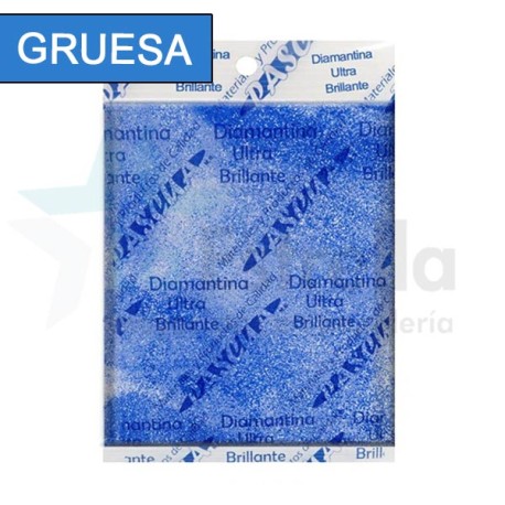 DIAMANTINA 1KG GRUESA AZUL REY C40 1/12