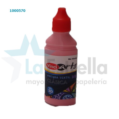 PINTURA TEXTIL VINCI ROSA 30 ML /48