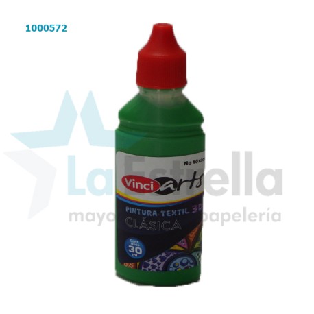 PINTURA TEXTIL VINCI VERDE 30 ML /48