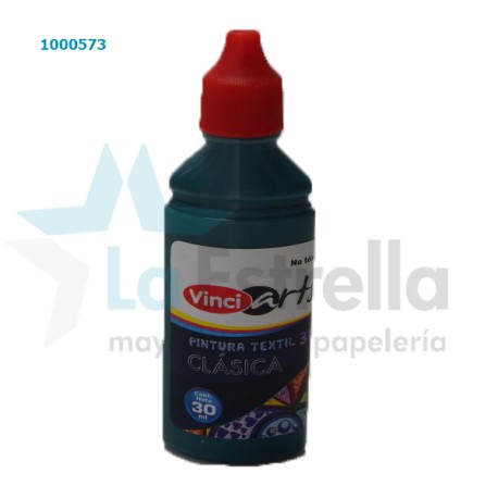 PINTURA TEXTIL VINCI VERDE OSCURO 30 ML /48