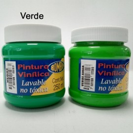 PINTURA VINILICA BOMBIN ESCOLAR 250 ML VERDE RODIN 033 /12