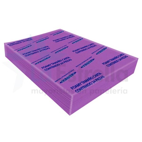 FOAMY LISO T/C MORADO DE 2mm DE ESPESOR/17