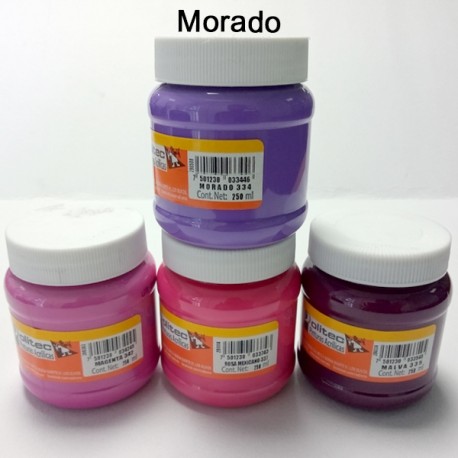 PINTURA ACRIL POLITEC ESC 250 ML MORADO RODIN 334 /12