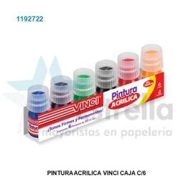 PINTURA ACRILICA VINCI C/6 25 ML /14