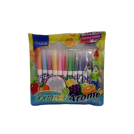PLUMON AQUARELO CON AROMA C/12 COLORES 2922 /24