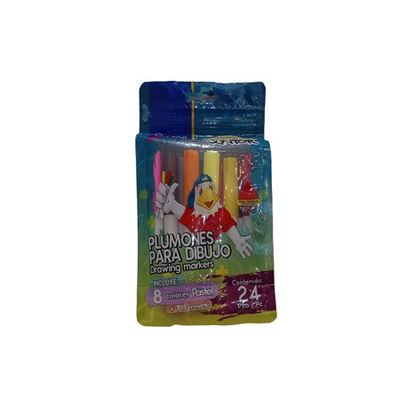 PLUMON AQUARELO JUNIOR C/24 COLORES SURTIDOS 2924 /12