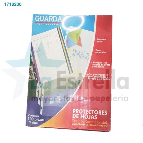 PROTECTOR DE HOJA T/C GUARDA CRISTAL 310.330 /10