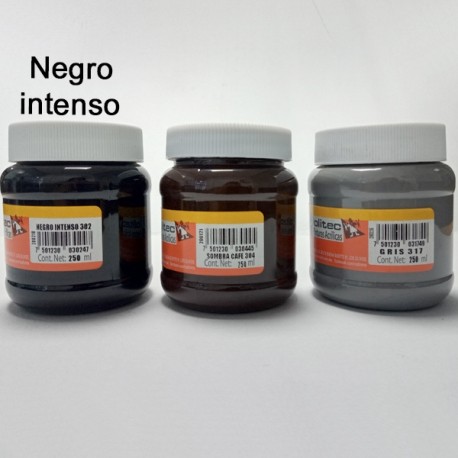 PINTURA ACRIL POLITEC ESC 250 ML NEGRO INTENSO RODIN 302 /12