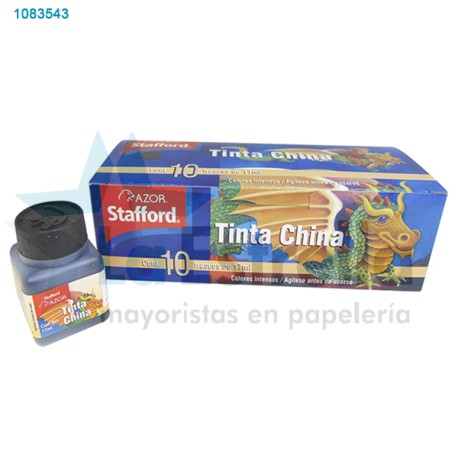 TINTA CHINA STAFFORD NEGRA 17 ML /56