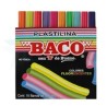 PLASTILINA EN CAJITA BACO C/10 COLORES FLUORESCENTES /100