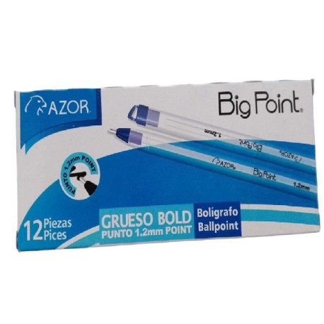 BOLIGRAFO AZOR BIG POINT AZUL 1.2 MM 6880AZ /30