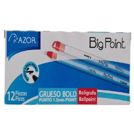 BOLIGRAFO AZOR BIG POINT ROJO 1.2 MM 6880RO /30