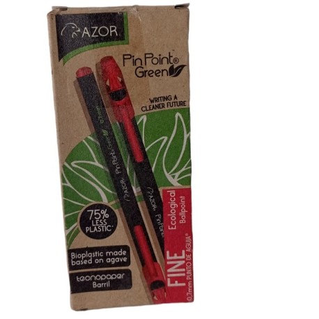 BOLIGRAFO AZOR P/F PIN POINT GREEN ROJO 6890RO /30