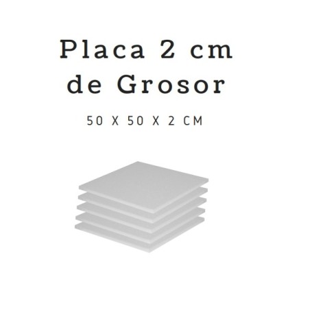 PLACA DE UNICEL DE 50 X 50 2 CM 111 /50