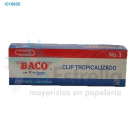 CLIP BACO TROPICALIZADO  3 C/1000 / 100