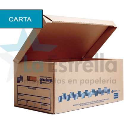 CAJA P/ARCHIVO MUERTO T/CARTA BEROKY (PQTE C/10)