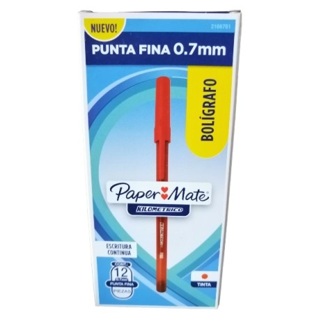 BOLIGRAFO PAPER MATE ECONOMICO P/F ROJO 2166761 / 48