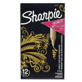MARC PERM SHARPIE FINO METALIC ORO /12
