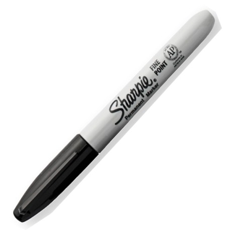 MARC PERM SHARPIE FINO NEGRO /12