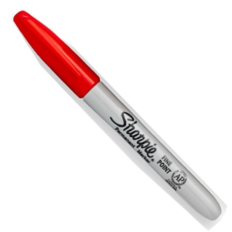 MARC PERM SHARPIE FINO ROJO /12