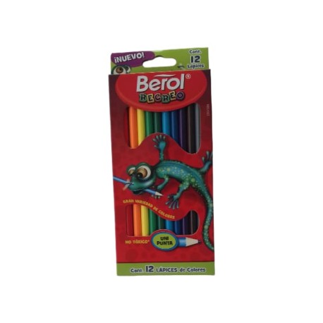 PINTURAS BEROL RECREO C/12 COLORES LARGOS 2107589 /36