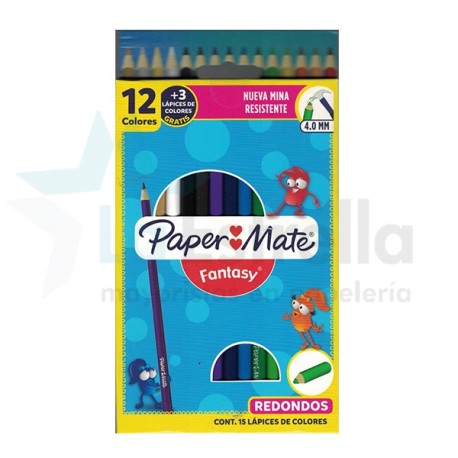 PINTURAS FANTASY 15 COL REDONDO 4MM / 72