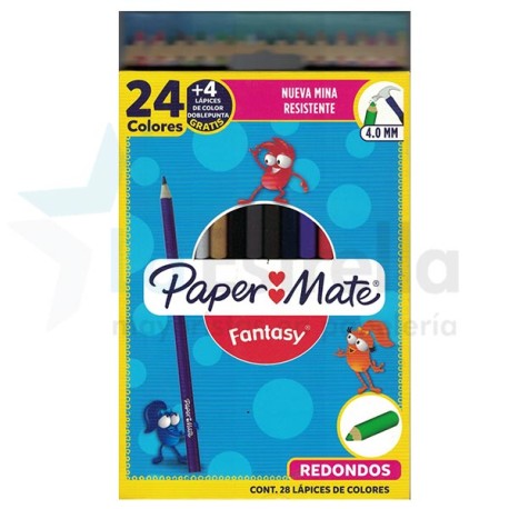 PINTURAS FANTASY 28 COL REDONDO 4 MM / 48