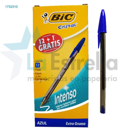 BOLIGRAFO BIC CRISTAL BOLD AZUL 1.6 MM /18