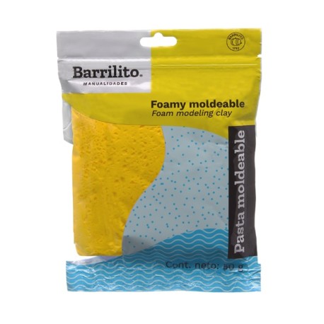 FOAMY MOLDEABLE BARRILITO 50G AMARILLO 8633 6 /192