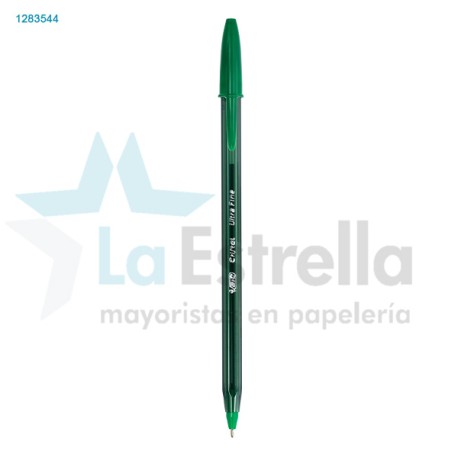 BOLIGRAFO BIC CRISTAL PREC Y SUAVIDAD 0.7 MM VERDE /18