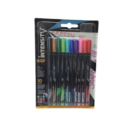 ROTULADOR BIC INTESITY ULTRA FINO 0.4 MM C/10 COLORES INTENSOS /24