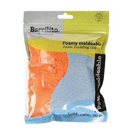 FOAMY MOLDEABLE BARRILITO 50G NARANJA 8645 6 /192