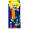 PINTURAS NORMA 12 COLORES TRIANGULARES 550077-584209 /48