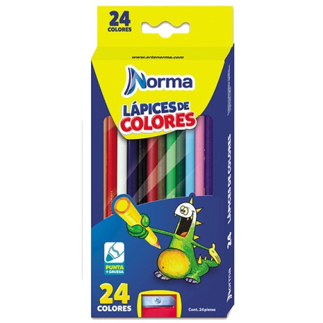 PINTURAS NORMA 24 COLORES BASICO 7073-4204 /36
