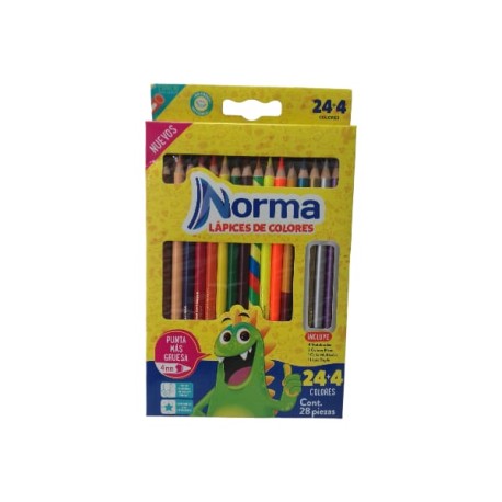 PINTURAS NORMA 24 COLORES PLUS 1749 4207 /36